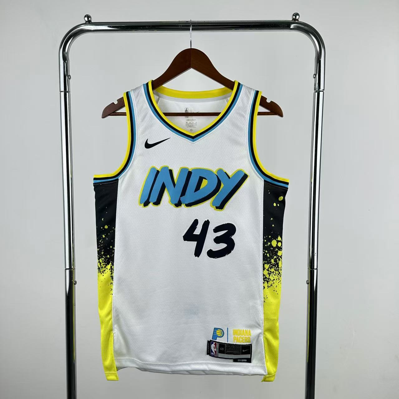 Men Indiana Pacers #43 Siakam White City Edition Season Nike 2025 NBA Jersey